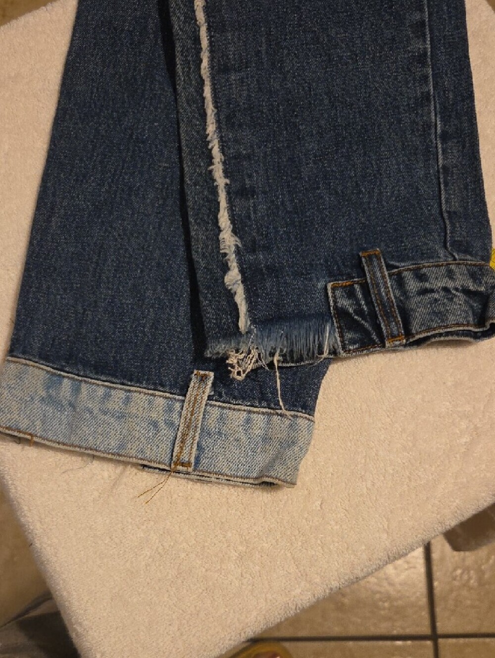 REVICE Patchwork Two-Tone Blue Jeans - Picture 7 of 8